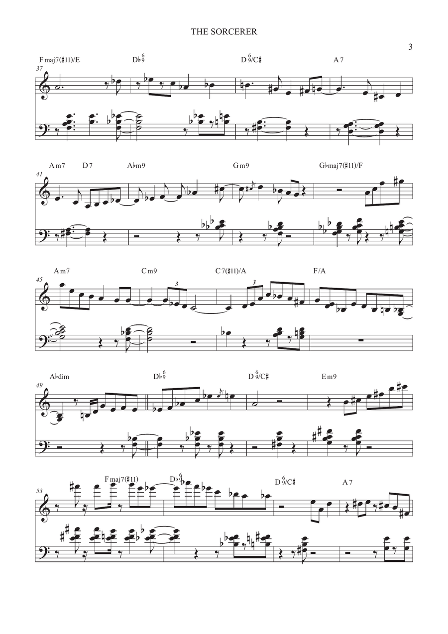 The Sorcerer The Sorcerer Double Bass scores gallery preview page 3