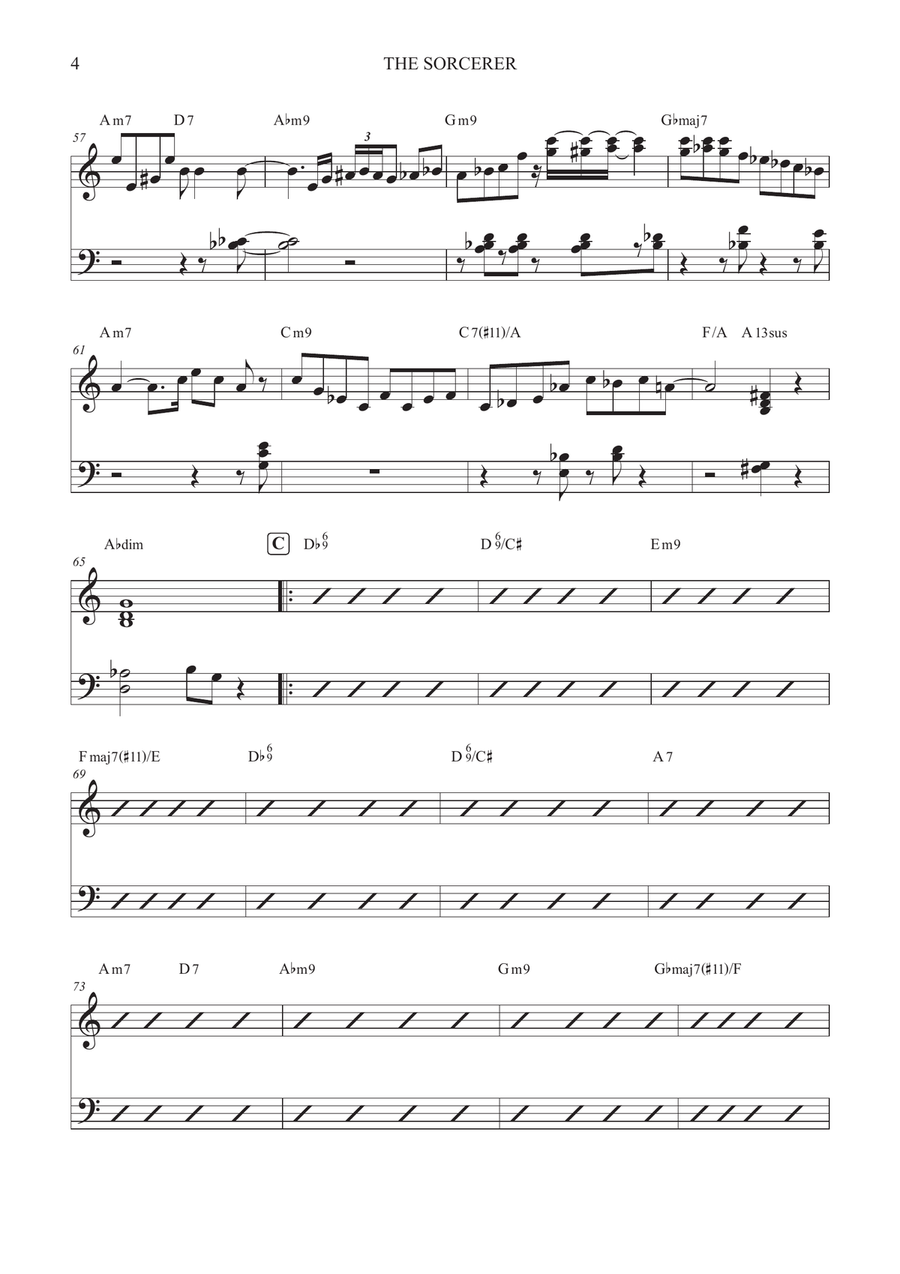 The Sorcerer The Sorcerer Double Bass scores gallery preview page 4