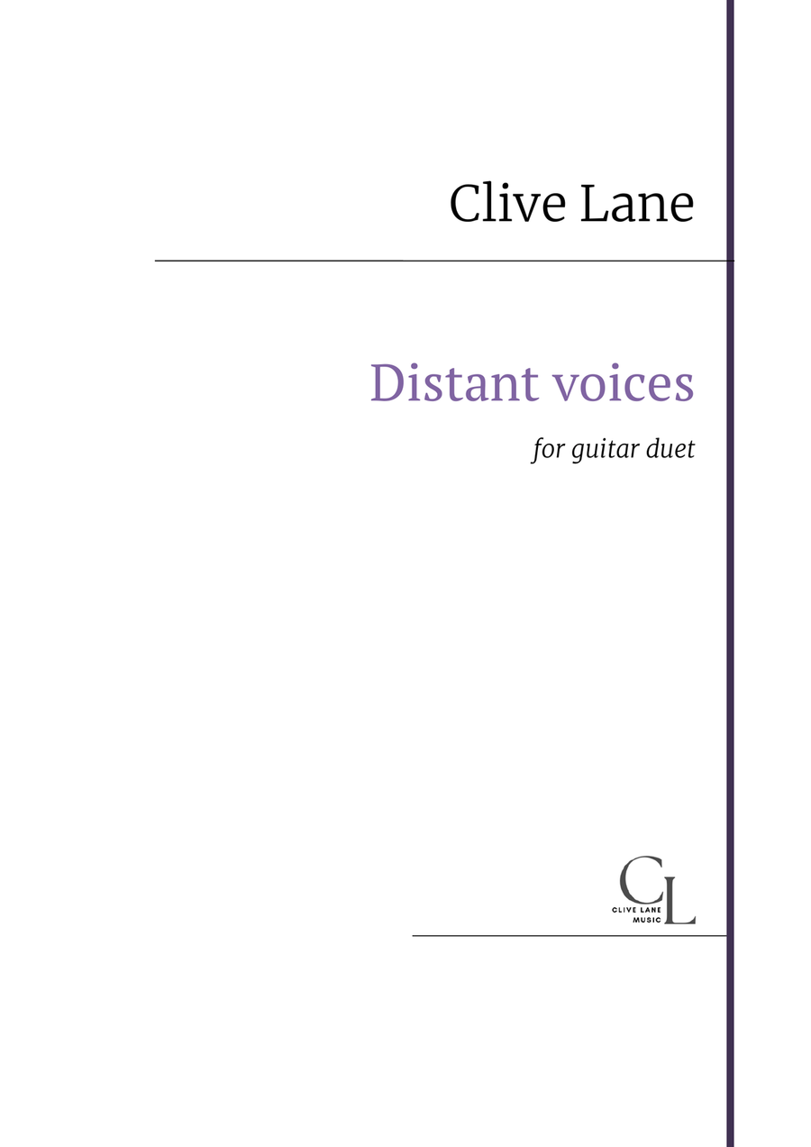 Distant Voices (for guitar duet) Chamber Music scores gallery preview page 1