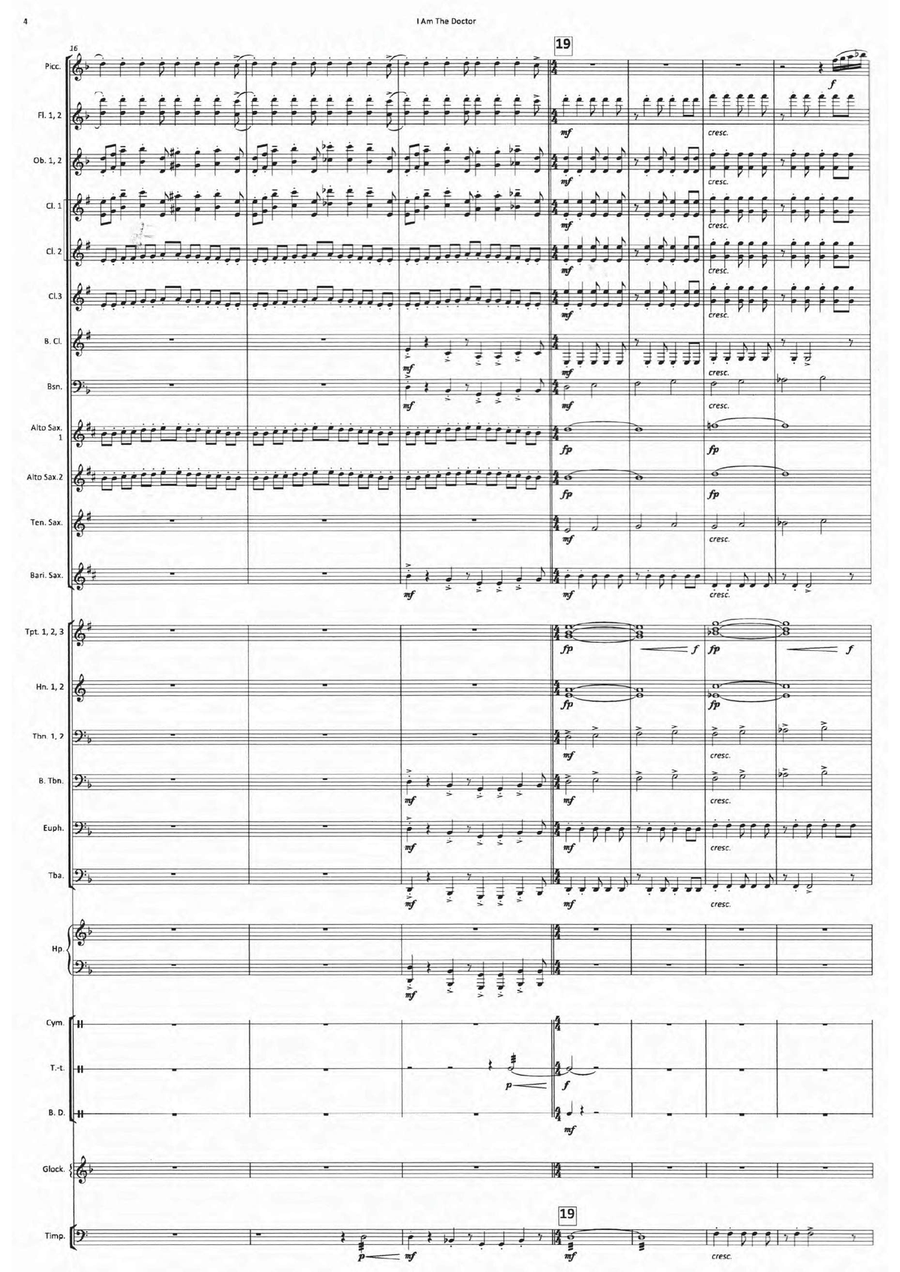 I Am The Doctor I Am The Doctor Concert Band scores gallery preview page 6