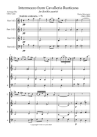 Intermezzo (from Cavalleria Rusticana) for flexible quartet (C, Bb or Eb instruments) Small Ensemble scores gallery preview page 3