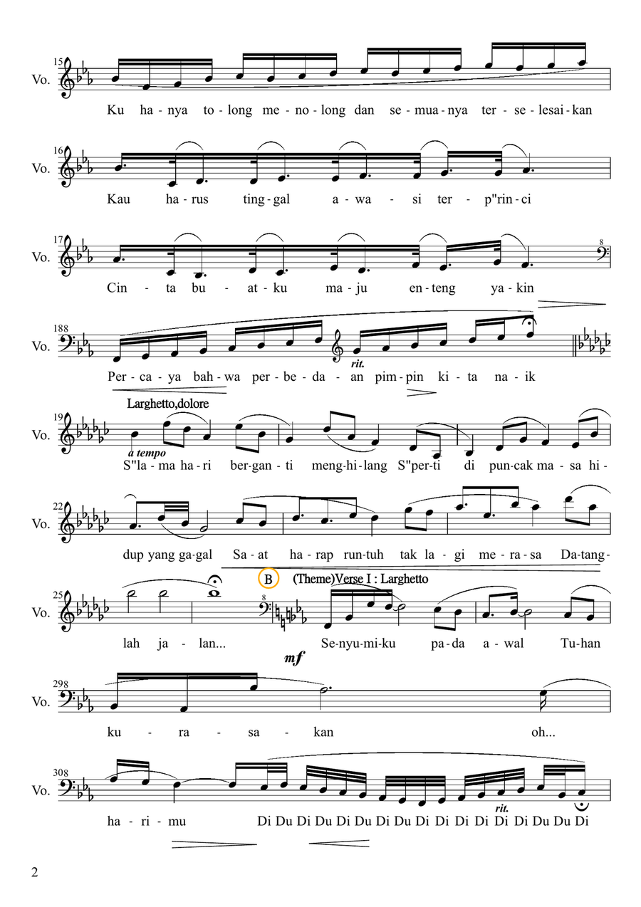 Bursting Out (For William Shakespeare) High Voice scores gallery preview page 2
