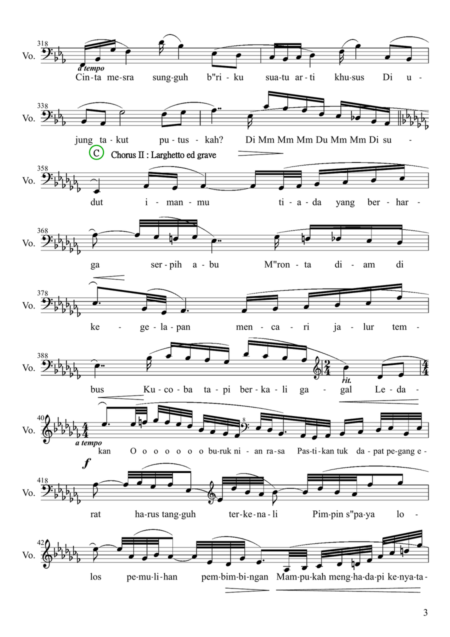Bursting Out (For William Shakespeare) High Voice scores gallery preview page 3