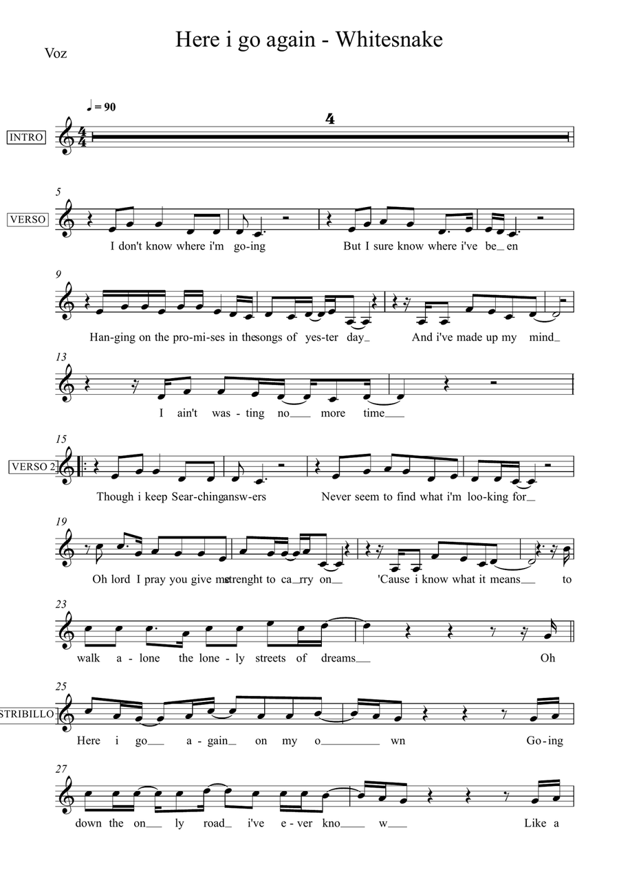 Here I Go Again Here I Go Again Jazz Ensemble scores gallery preview page 1