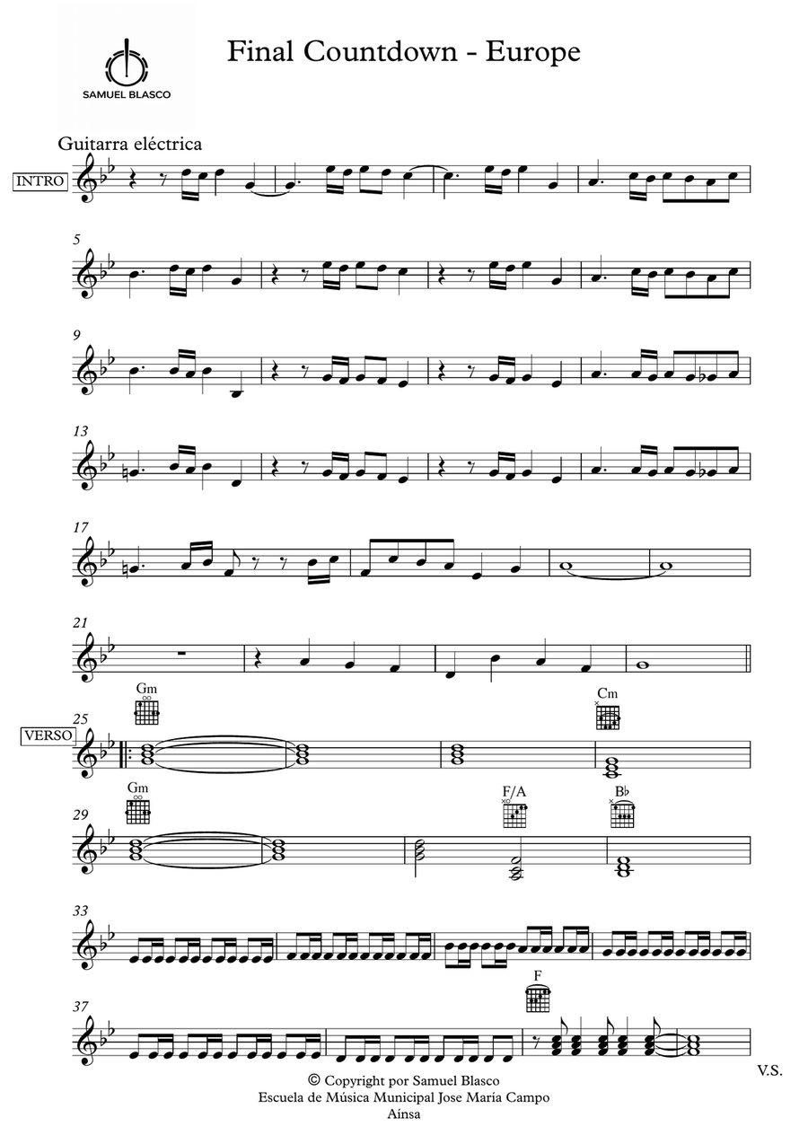 Final Countdown Final Countdown Jazz Ensemble scores gallery preview page 6