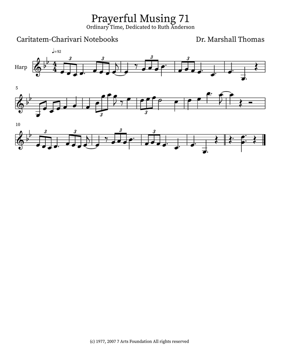Prayerful Musing 71 Prayerful Musing 71 Small Ensemble scores gallery preview page 3