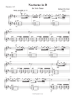 Nocturne in D for Solo Piano