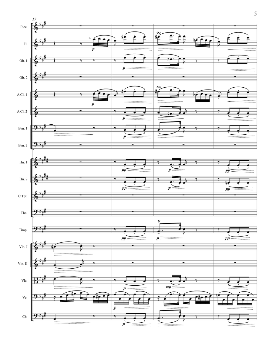 F. Schubert - Rondo, Op.107, D.951, Orchestrated by A. Leytush - Score Only Full Orchestra scores gallery preview page 5