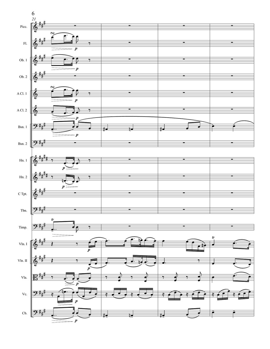 F. Schubert - Rondo, Op.107, D.951, Orchestrated by A. Leytush - Score Only Full Orchestra scores gallery preview page 6