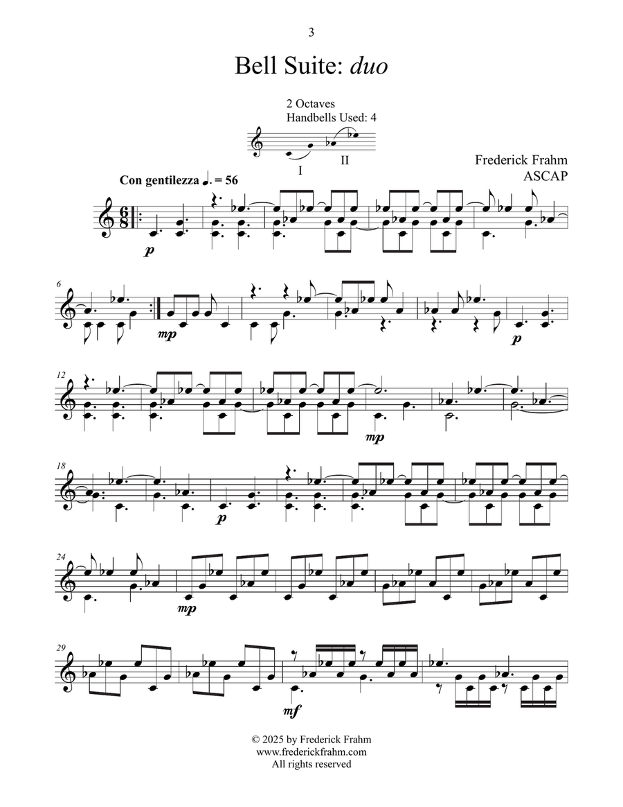 Bell Suite Bell Suite Handbell Choir scores gallery preview page 3