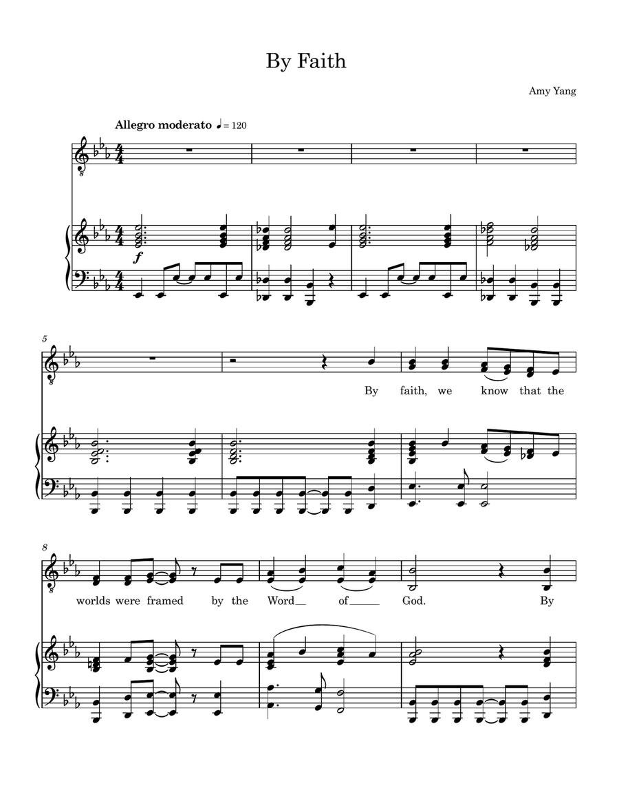 By Faith By Faith Piano, Vocal scores gallery preview page 1