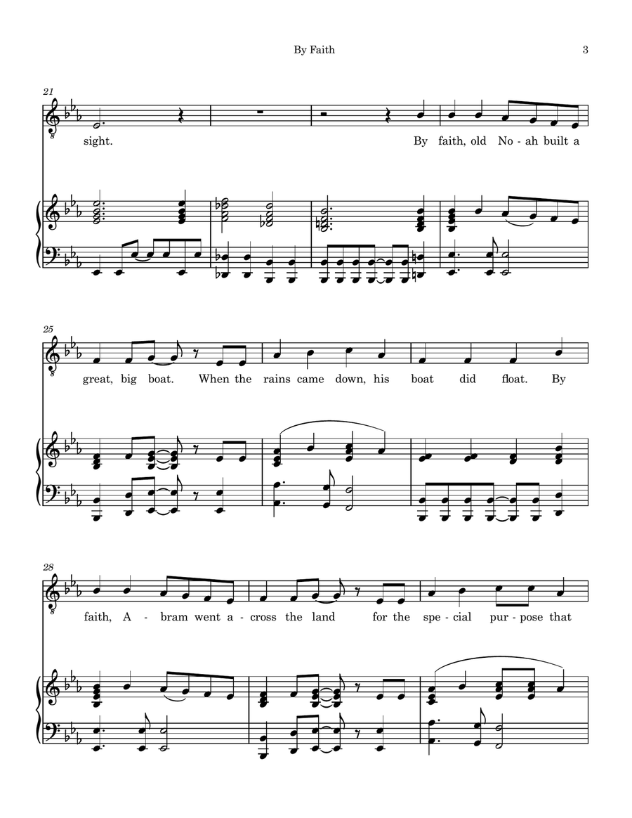 By Faith By Faith Piano, Vocal scores gallery preview page 3