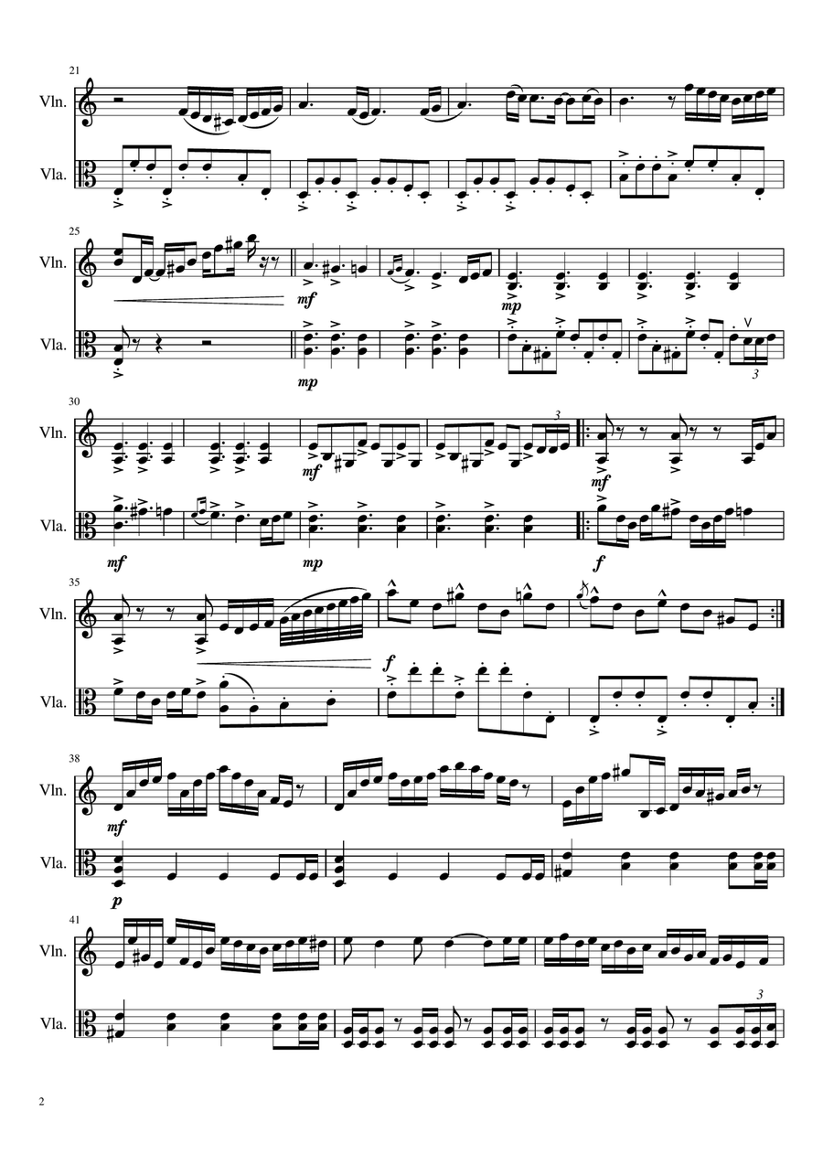 Angelica Angelica String Duet scores gallery preview page 2