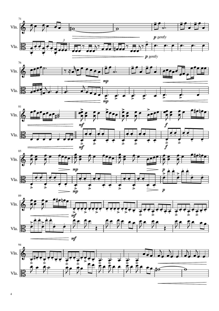 Angelica Angelica String Duet scores gallery preview page 4