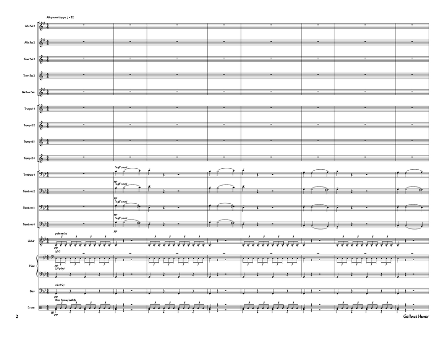 Gallows Humor Gallows Humor Jazz Ensemble scores gallery preview page 2
