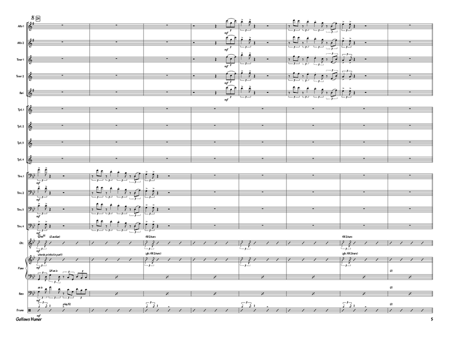 Gallows Humor Gallows Humor Jazz Ensemble scores gallery preview page 5