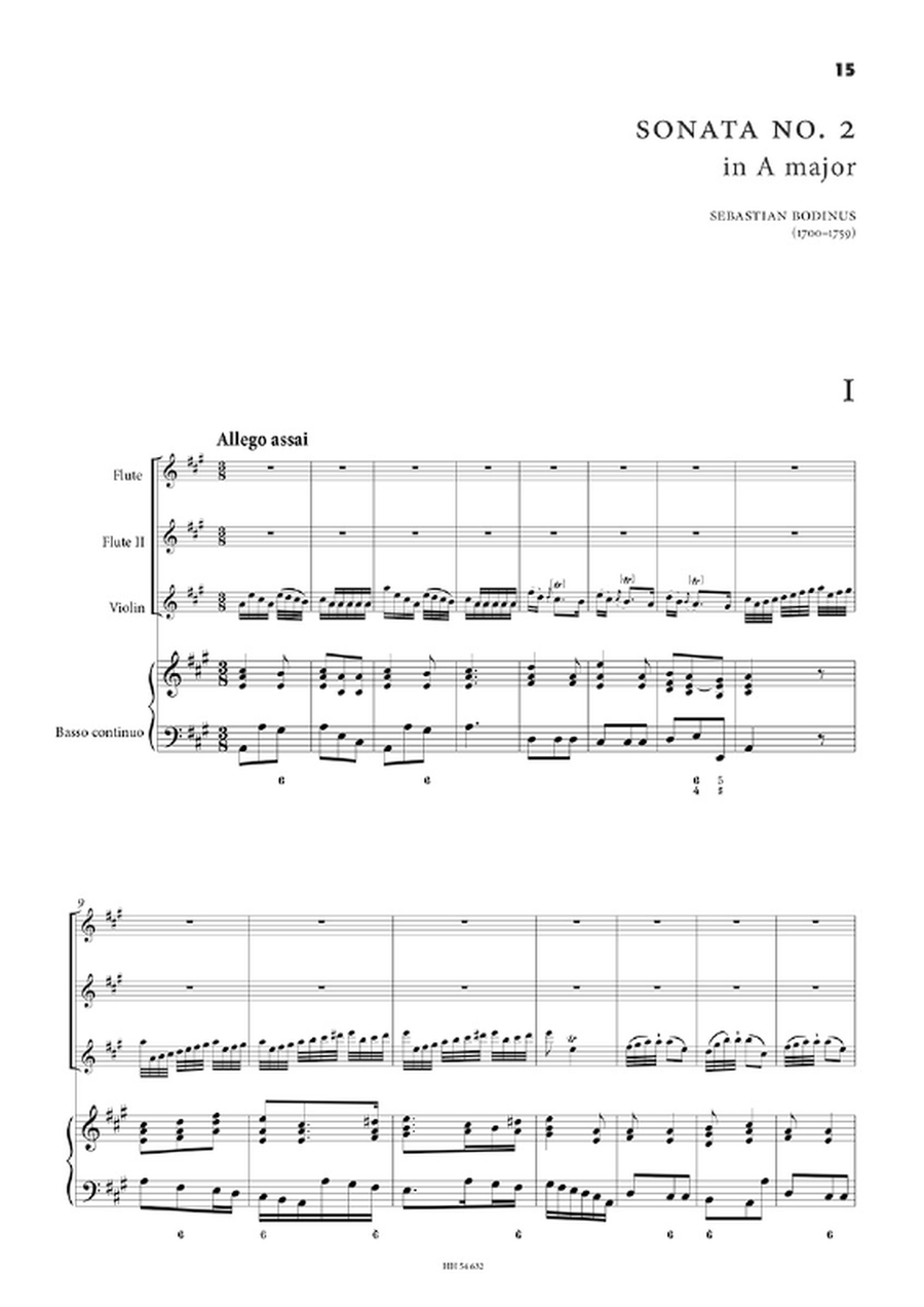 Three quartet sonatas Three quartet sonatas Flute scores gallery preview page 3