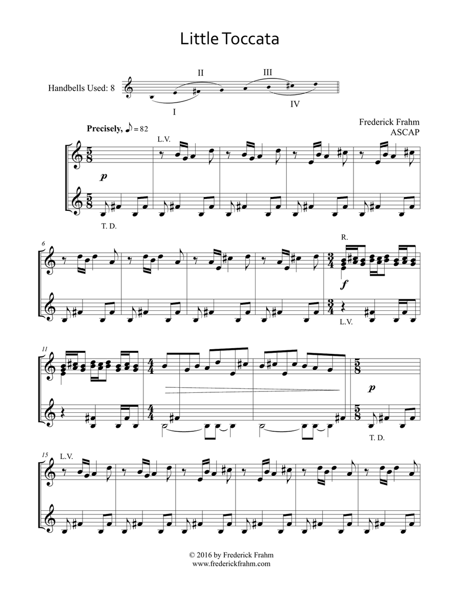 Little Toccata Little Toccata Handbell Choir scores gallery preview page 1