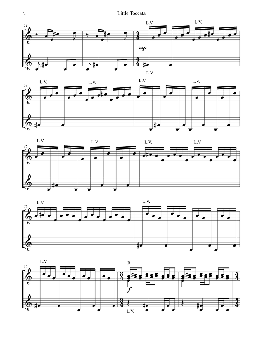 Little Toccata Little Toccata Handbell Choir scores gallery preview page 2