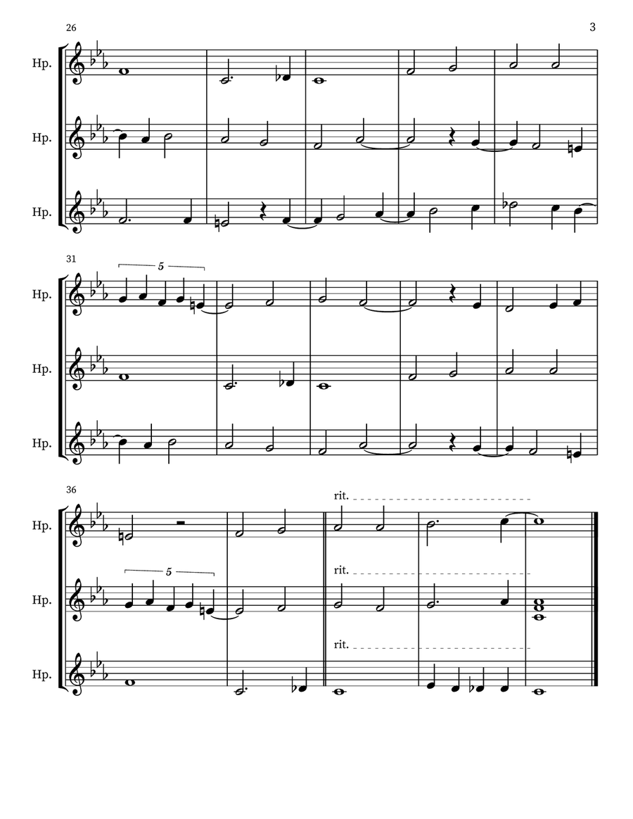Prayerful Musing 73 Prayerful Musing 73 Small Ensemble scores gallery preview page 3