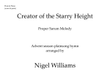 Creator of the Starry Height, for Flute and Piano