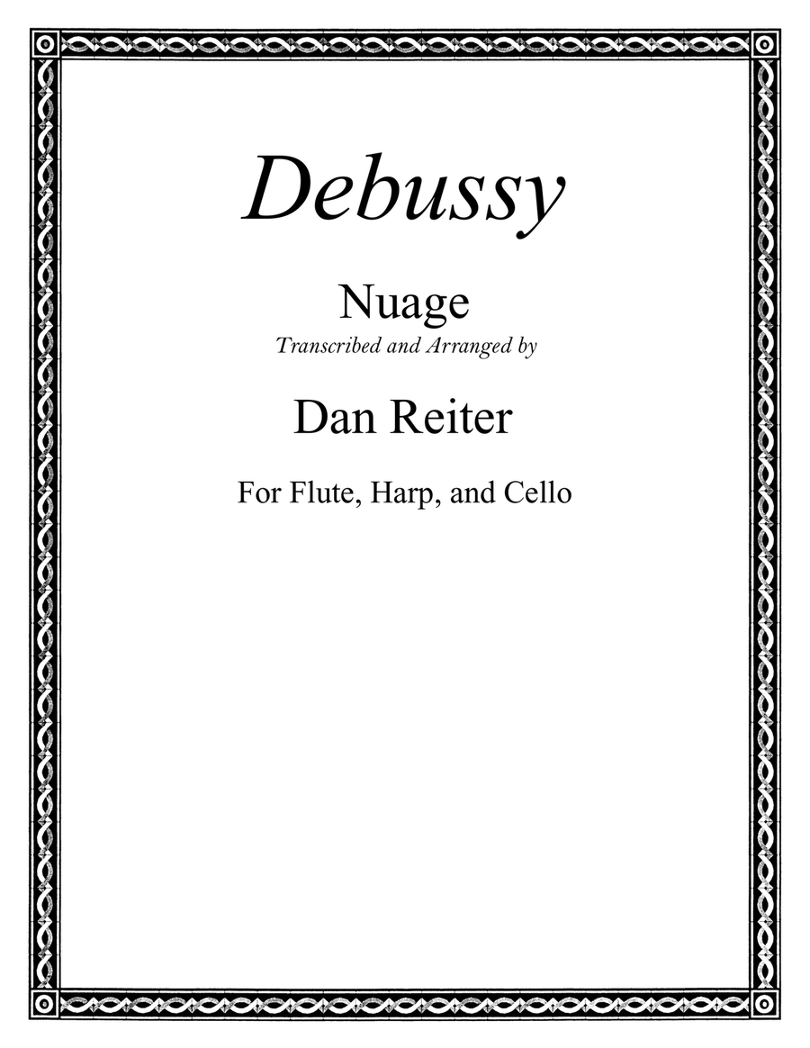 Nuage for harp, flute, and cello Small Ensemble scores gallery preview page 1