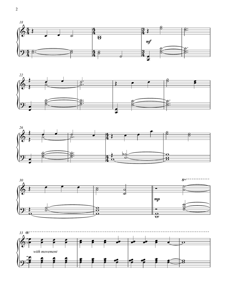 Clair de Lune Clair de Lune Piano Solo scores gallery preview page 2