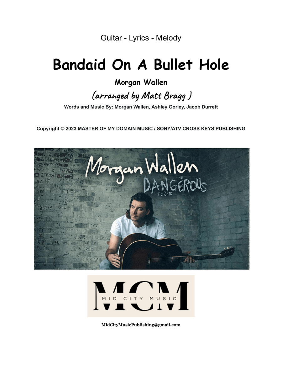 Bandaid On A Bullet Hole Electric Guitar scores gallery preview page 1