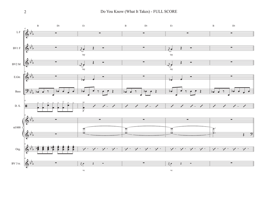 Do You Know (What It Takes) Concert Band scores gallery preview page 2