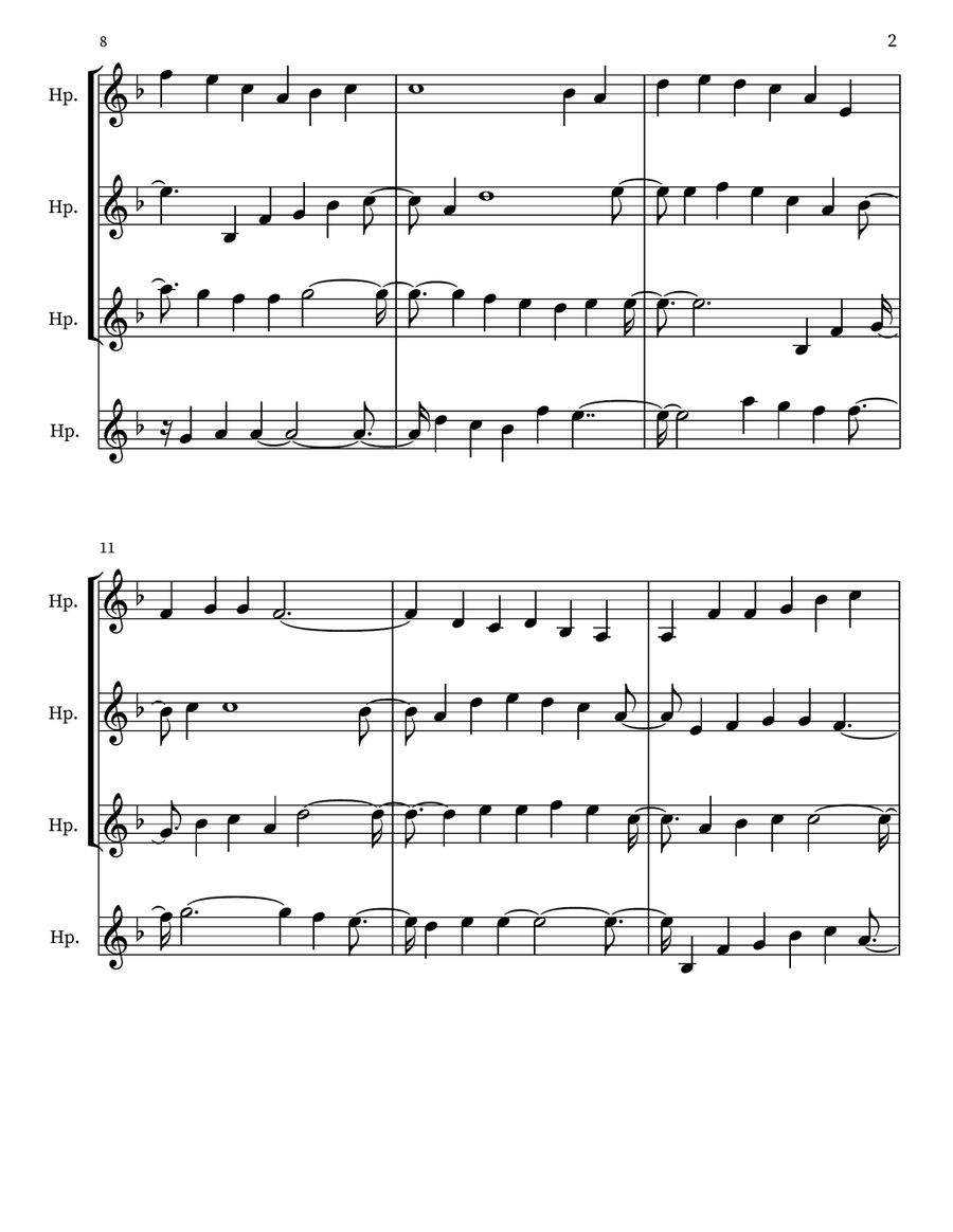 Prayerful Musing 74 Small Ensemble scores gallery preview page 2