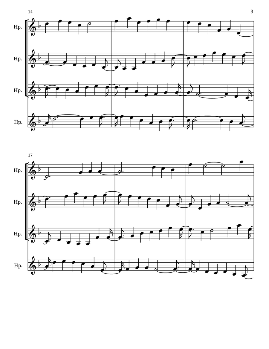 Prayerful Musing 74 Small Ensemble scores gallery preview page 3