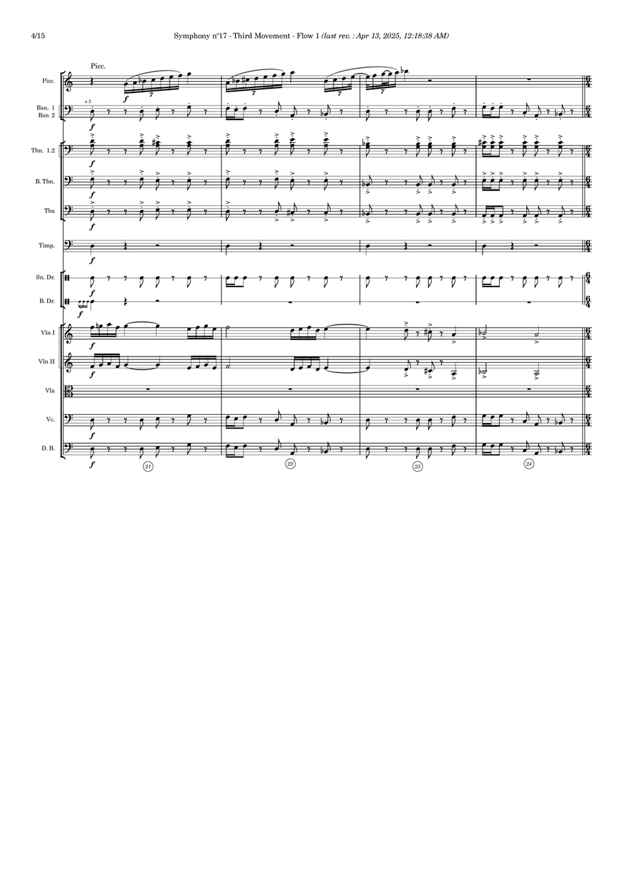 Symphony nº17 (third movement) Full Orchestra scores gallery preview page 4