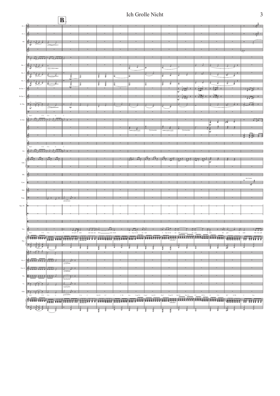 Ich grolle nicht / I won't complain Full Orchestra scores gallery preview page 3