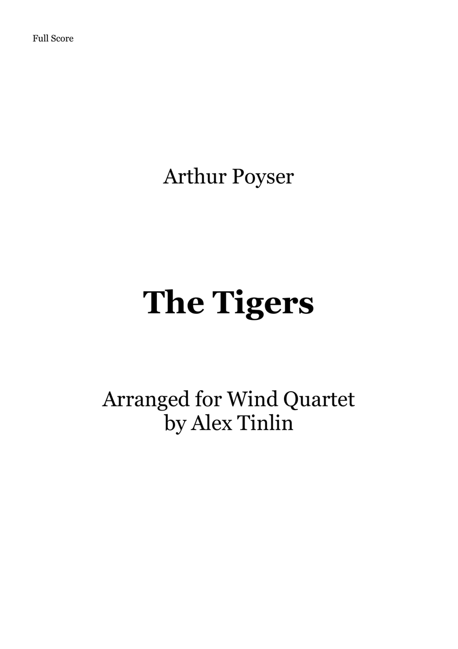 The Tigers The Tigers Woodwind Quartet scores gallery preview page 1