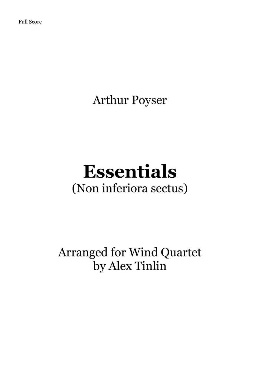 Essentials Essentials Woodwind Quartet scores gallery preview page 1