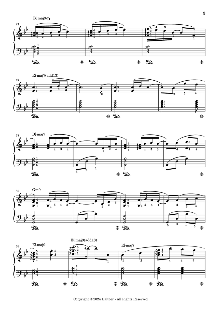 Frameless Piano Solo scores gallery preview page 2