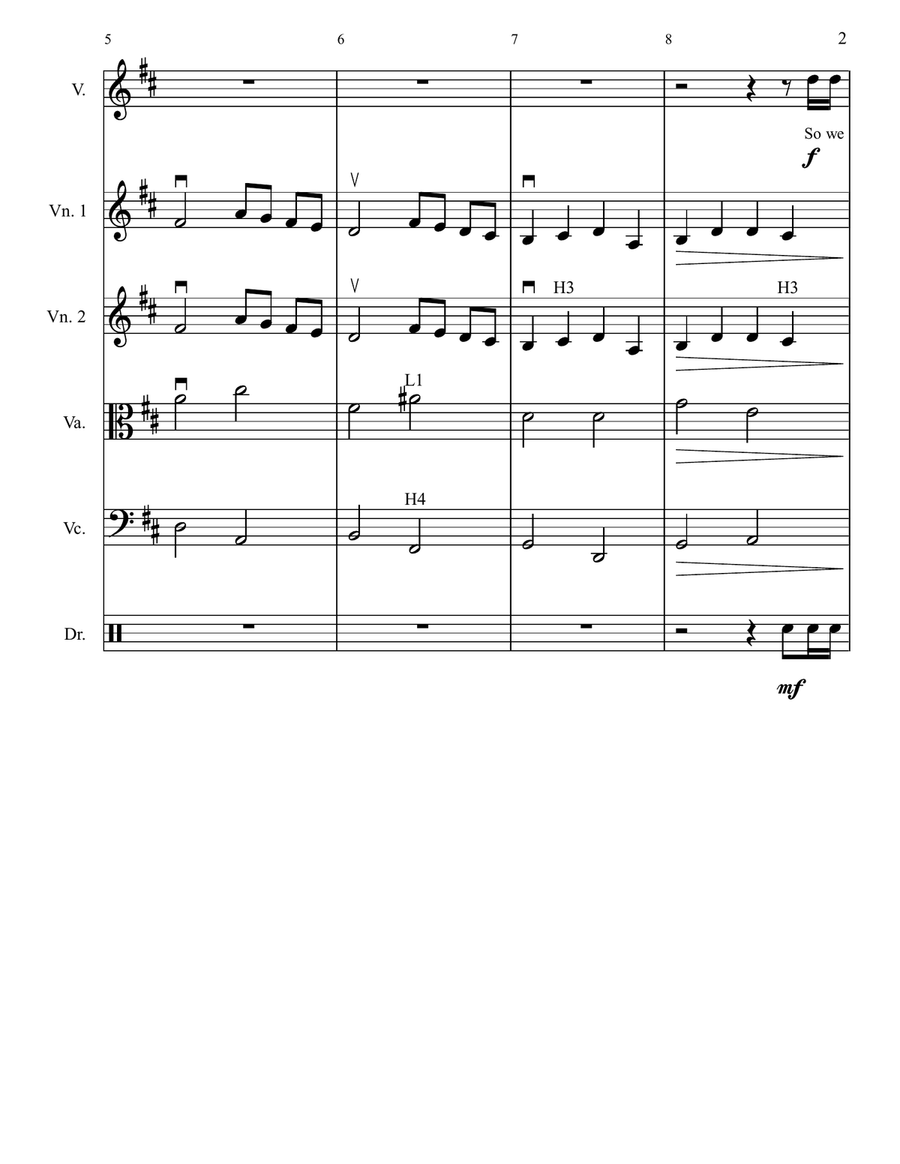 Graduation (Friends Forever) String Orchestra scores gallery preview page 2