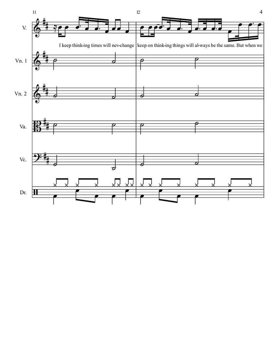 Graduation (Friends Forever) String Orchestra scores gallery preview page 4