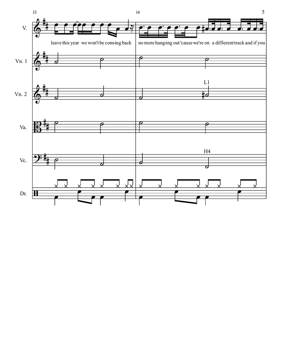 Graduation (Friends Forever) String Orchestra scores gallery preview page 5