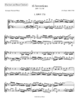 15 Inventions - BWV 772-786