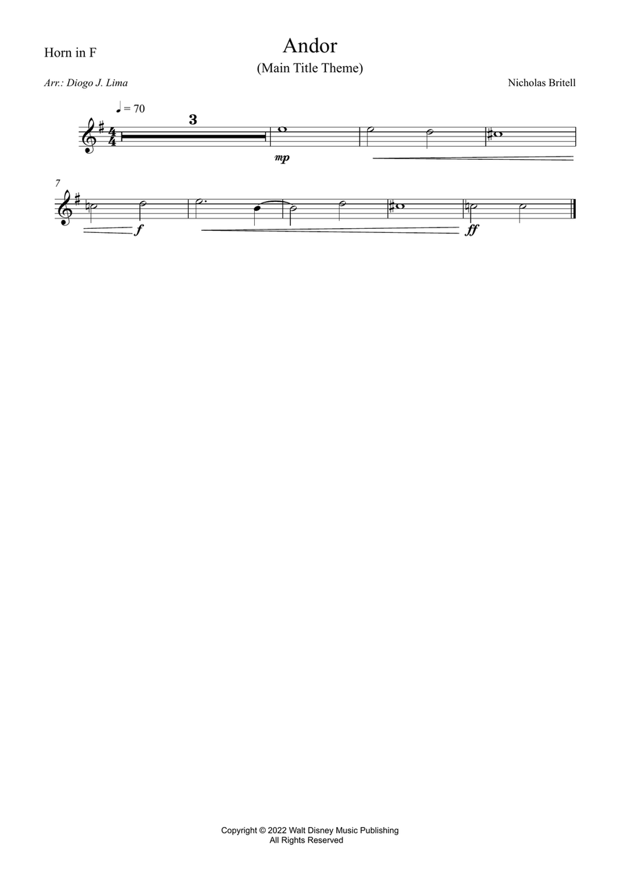 Andor - Main Title Theme Andor - Main Title Theme Brass Quintet scores gallery preview page 2