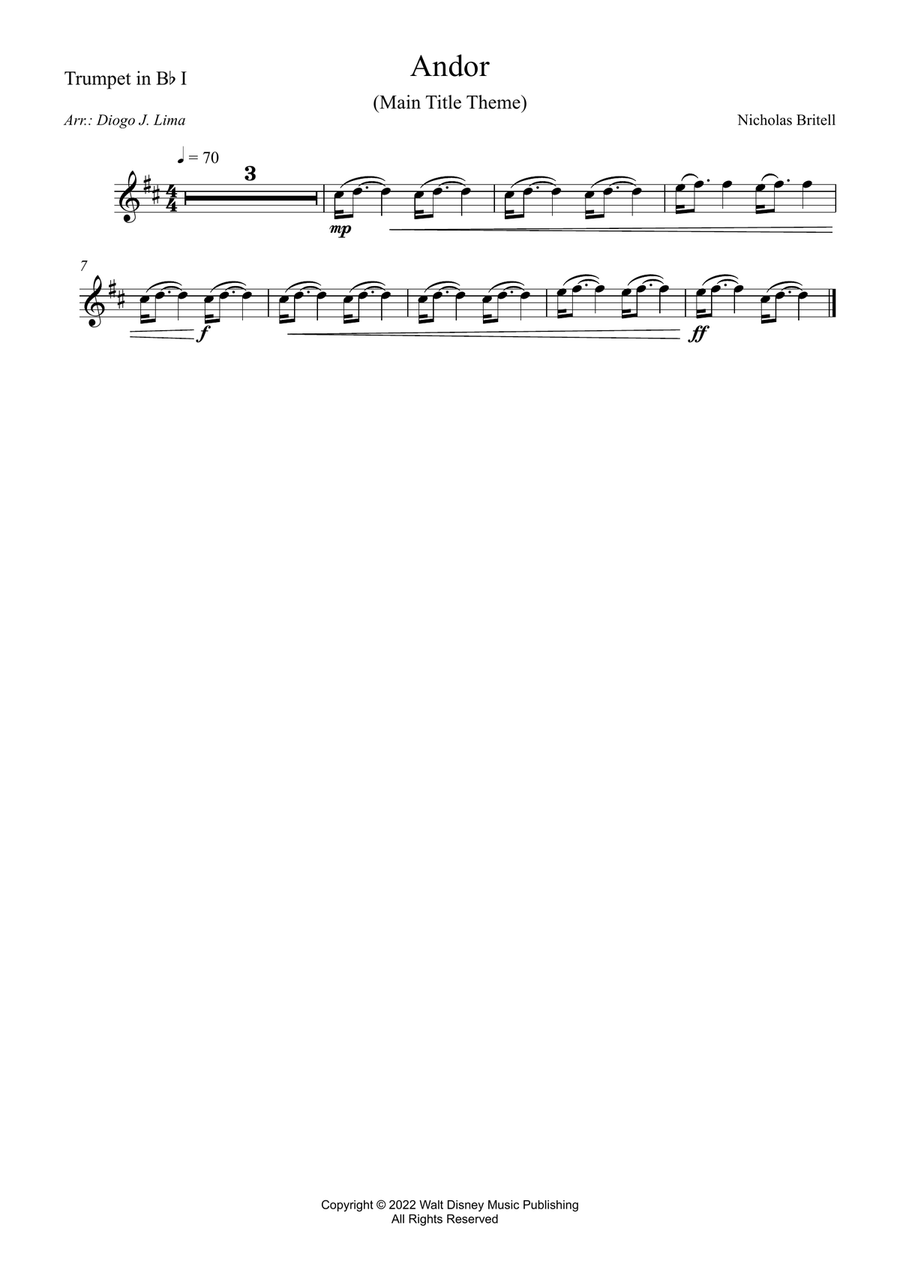 Andor - Main Title Theme Andor - Main Title Theme Brass Quintet scores gallery preview page 3
