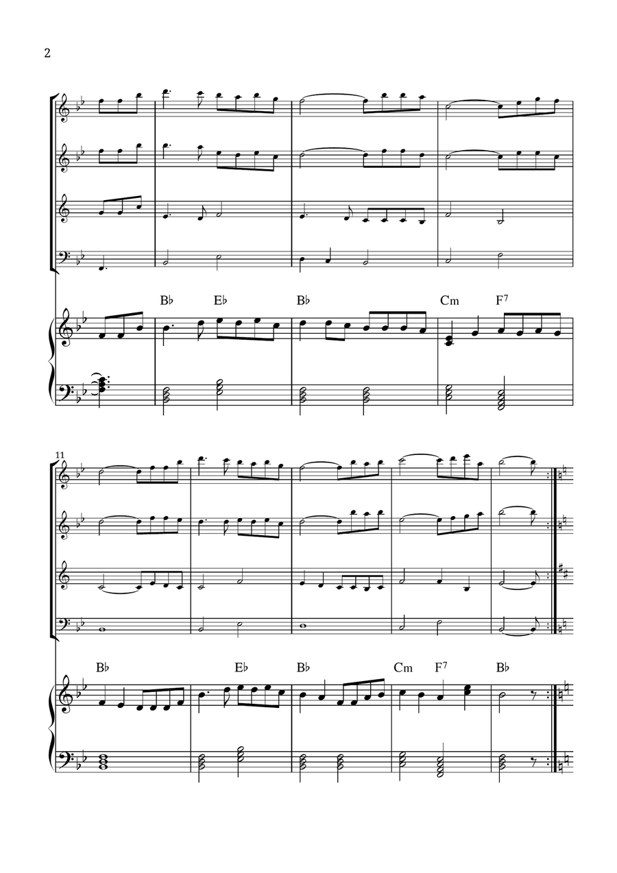 How Great Thou Art Small Ensemble scores gallery preview page 2
