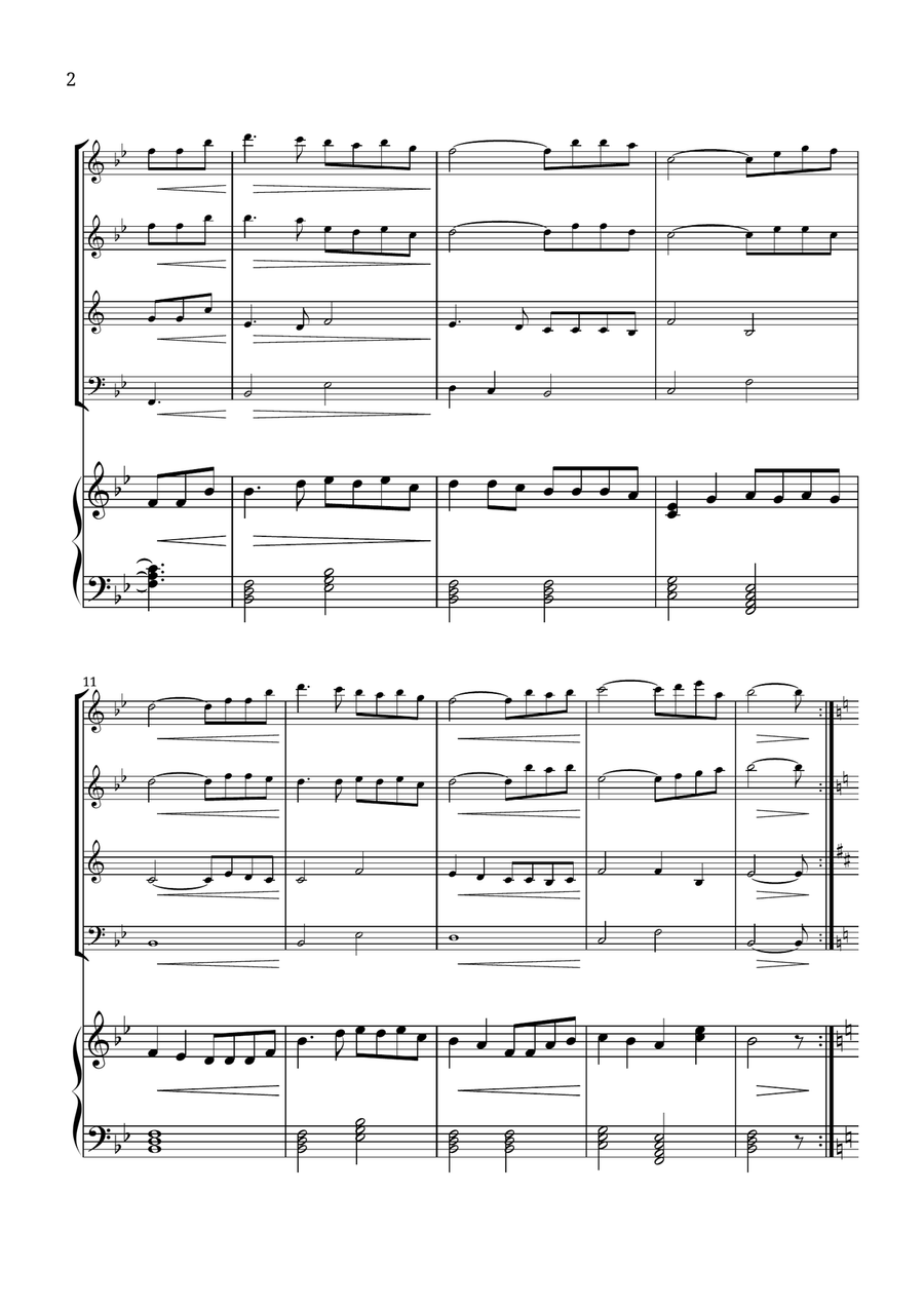 How Great Thou Art Small Ensemble scores gallery preview page 2