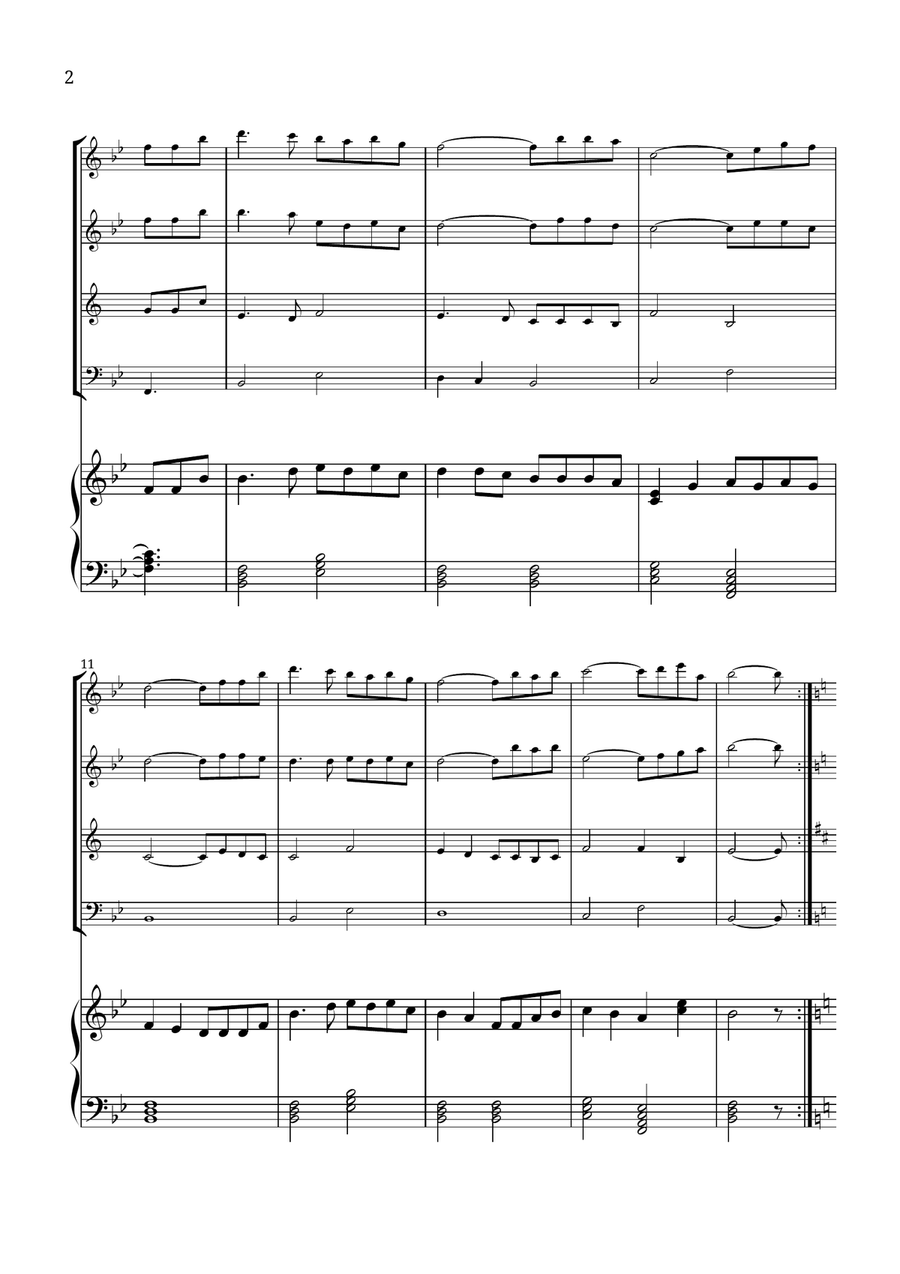 How Great Thou Art Small Ensemble scores gallery preview page 2