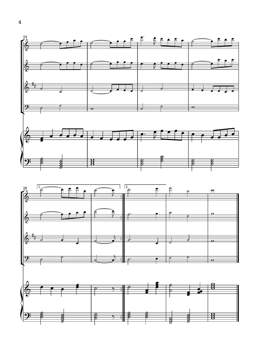 How Great Thou Art Small Ensemble scores gallery preview page 4