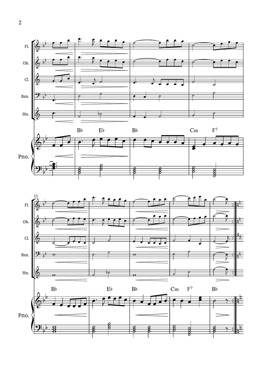 How Great Thou Art Small Ensemble scores gallery preview page 2
