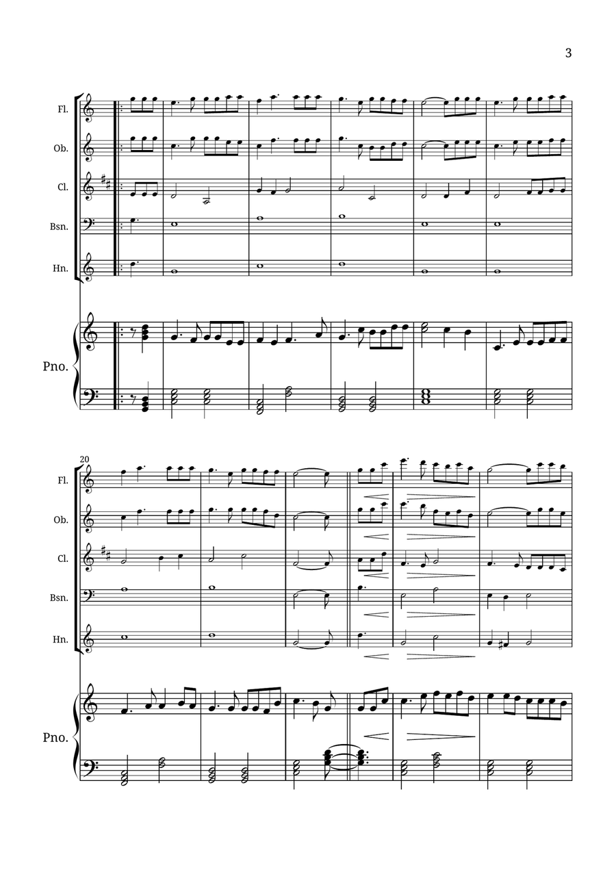 How Great Thou Art Small Ensemble scores gallery preview page 3