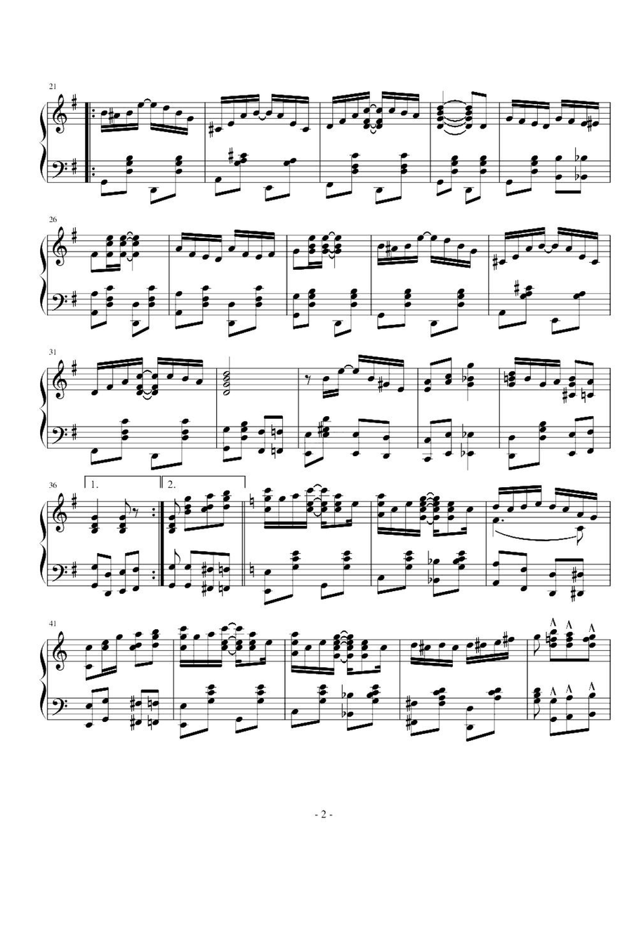 Kismet Rag - Scott Joplin Piano Solo scores gallery preview page 2