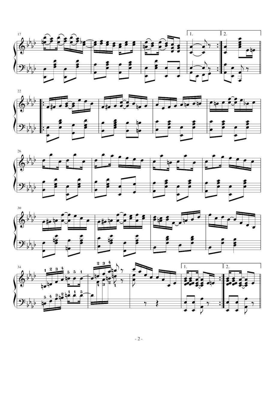 The Easy Winners - Scott Joplin Piano Solo scores gallery preview page 2
